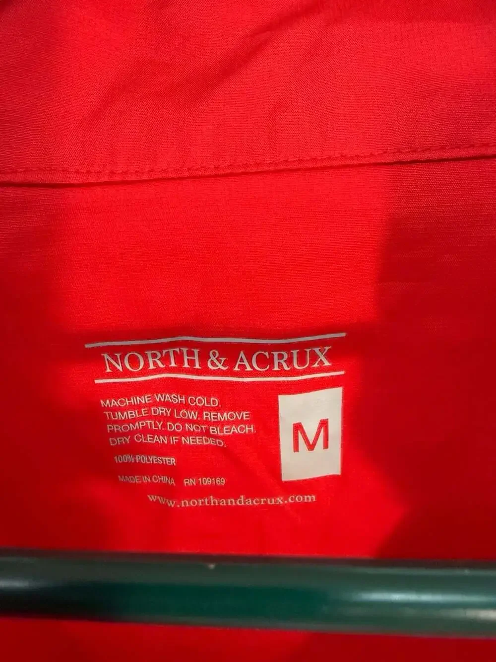 North & Acrux Cincinnati Reds MLB Half Zip Pullover Wind Jacket Red White Size M